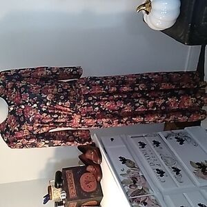 Vintage 1980s Jenny floral maxi dress made in USA 🇺🇸